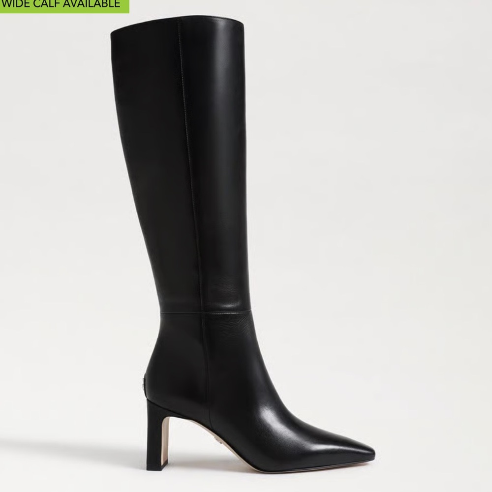 Sam Edelman Sylvia black leather  High Boot size 6 wide calf - Picture 7 of 14